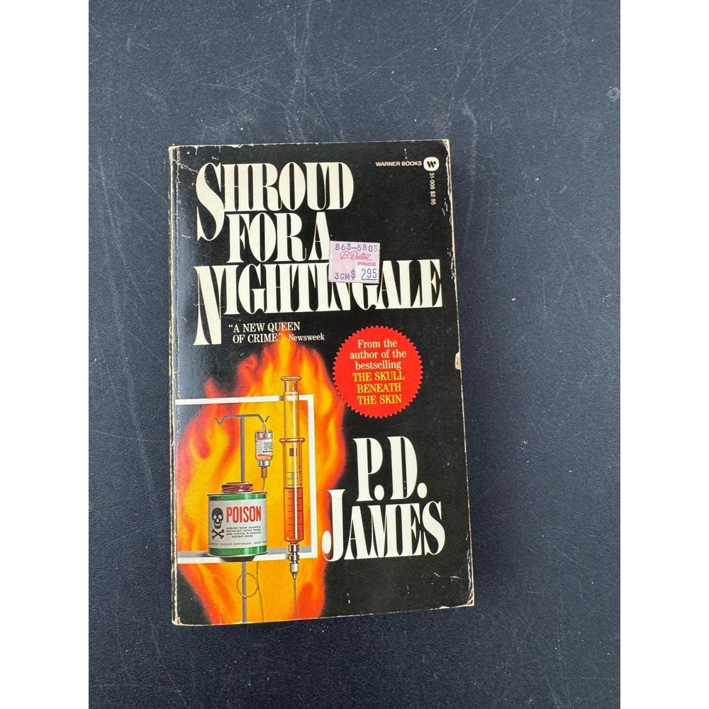 Shroud for‎ a Nightingale P.D. James 1982 Warner Books Vintage Paperback Mystery